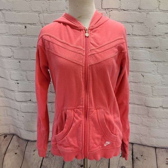 NIKE pink Coral Zip up hoodies - Picture 3 of 12